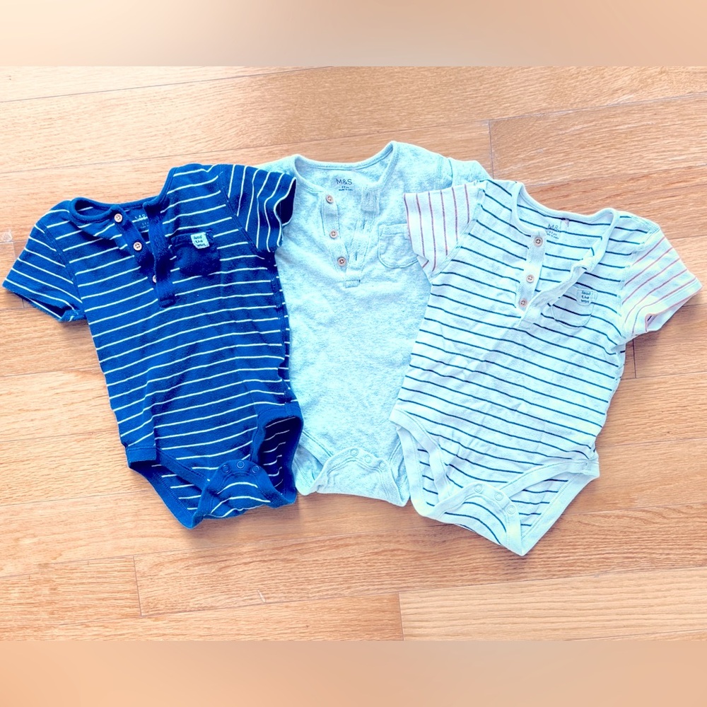 M&S baby / toddler onesie set